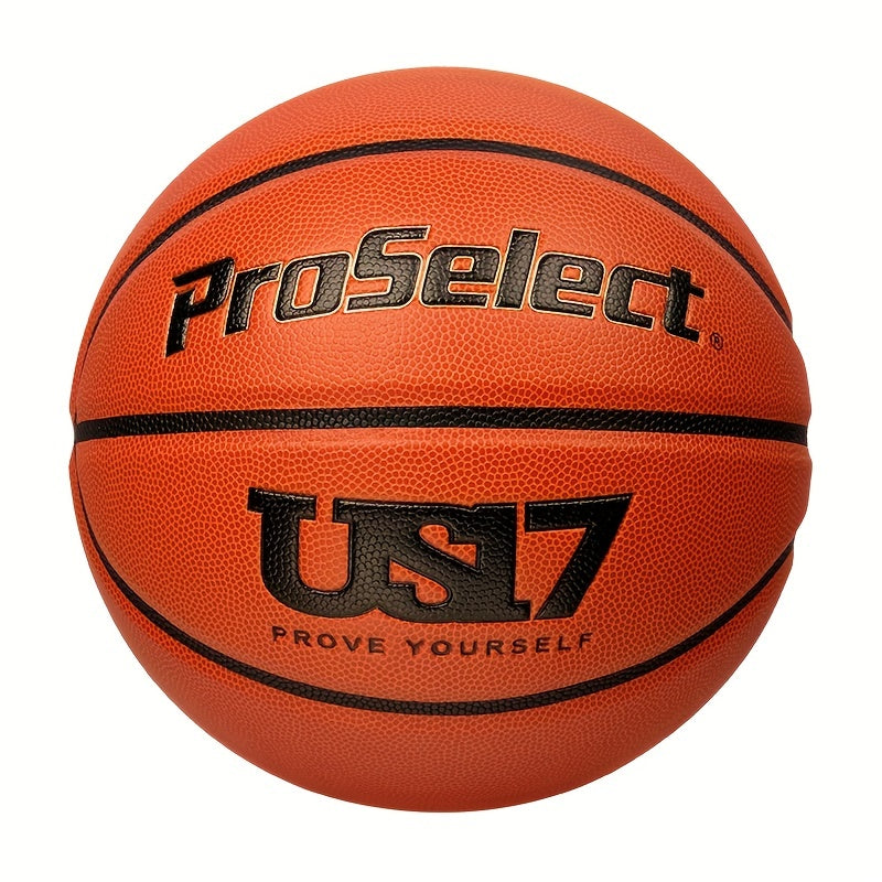 Proselect US17 Basketball, Moisture-Wicking, Non-Slip, Wear-Resistant, Suitable for Indoor And Outdoor Training And Competition, Standard Size 7 for Adults.