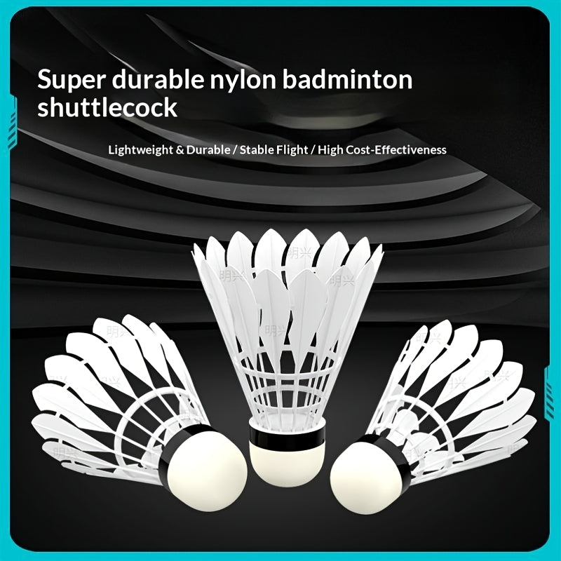5pcs\u002F10pcs Installed New Badminton Durable Bionic Ball Nylon Ball Indoor and Outdoor Windproof Training Competition