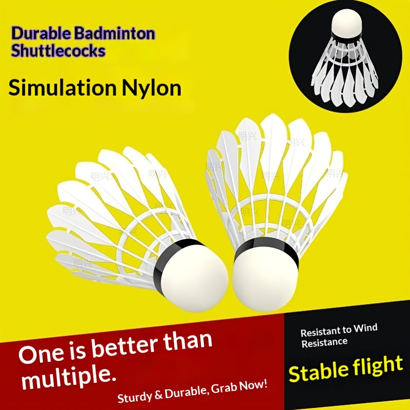 5pcs\u002F10pcs Installed New Badminton Durable Bionic Ball Nylon Ball Indoor and Outdoor Windproof Training Competition
