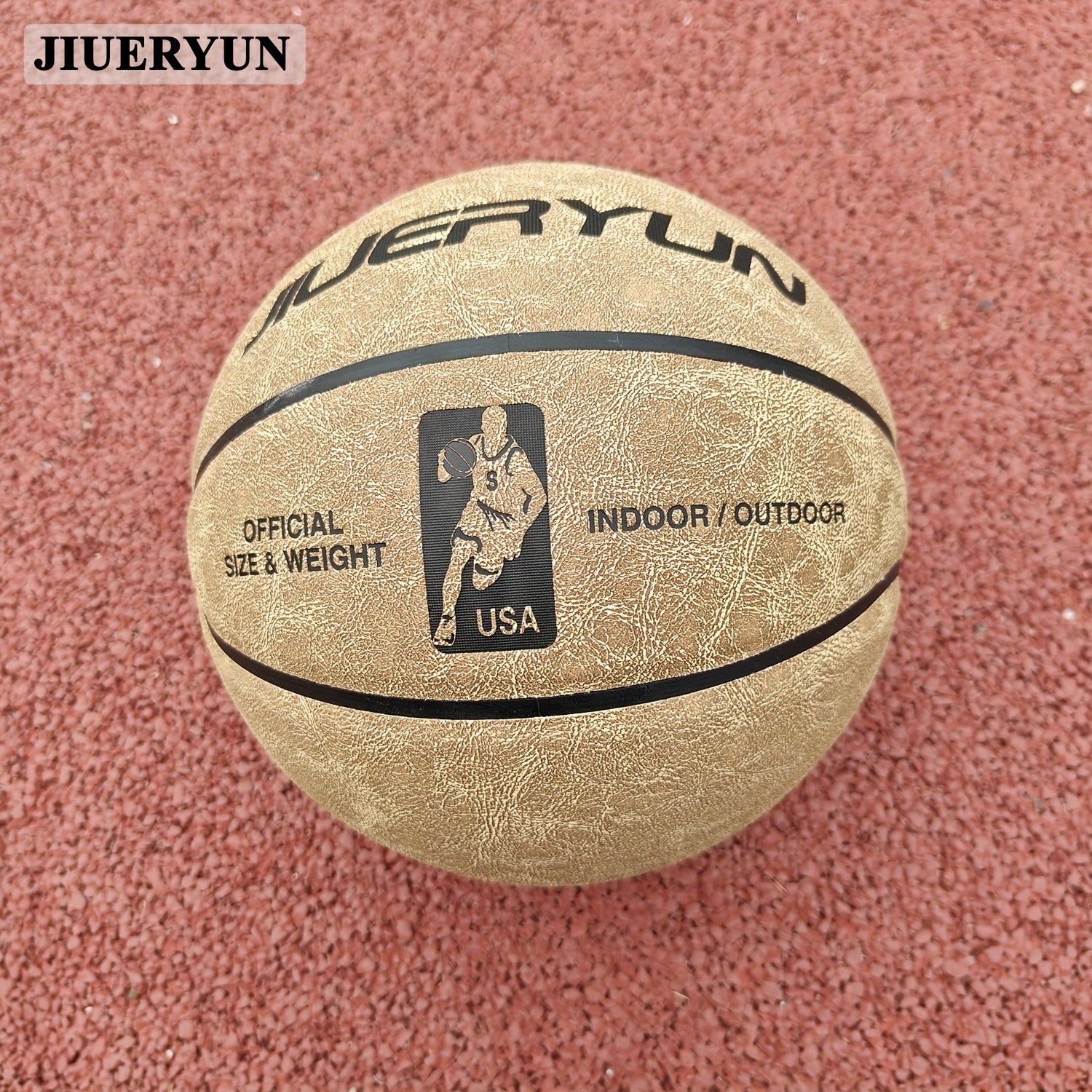 Genuine Cowhide Basketball No.7 - Brown, Durable & Long-Lasting for Indoor\u002FOutdoor Cement Courts. Professional-Grade Basketball for Adult Matches, Training, and High-Quality., Perfect for Thanksgiving