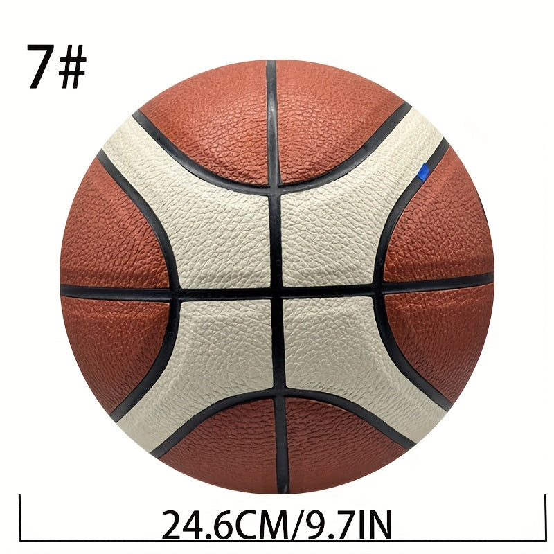 Size 7 Competition Basketball, Premium PU Composite Material, Suitable for Indoor And Cement Courts, Professional Training Ball for Men And Women