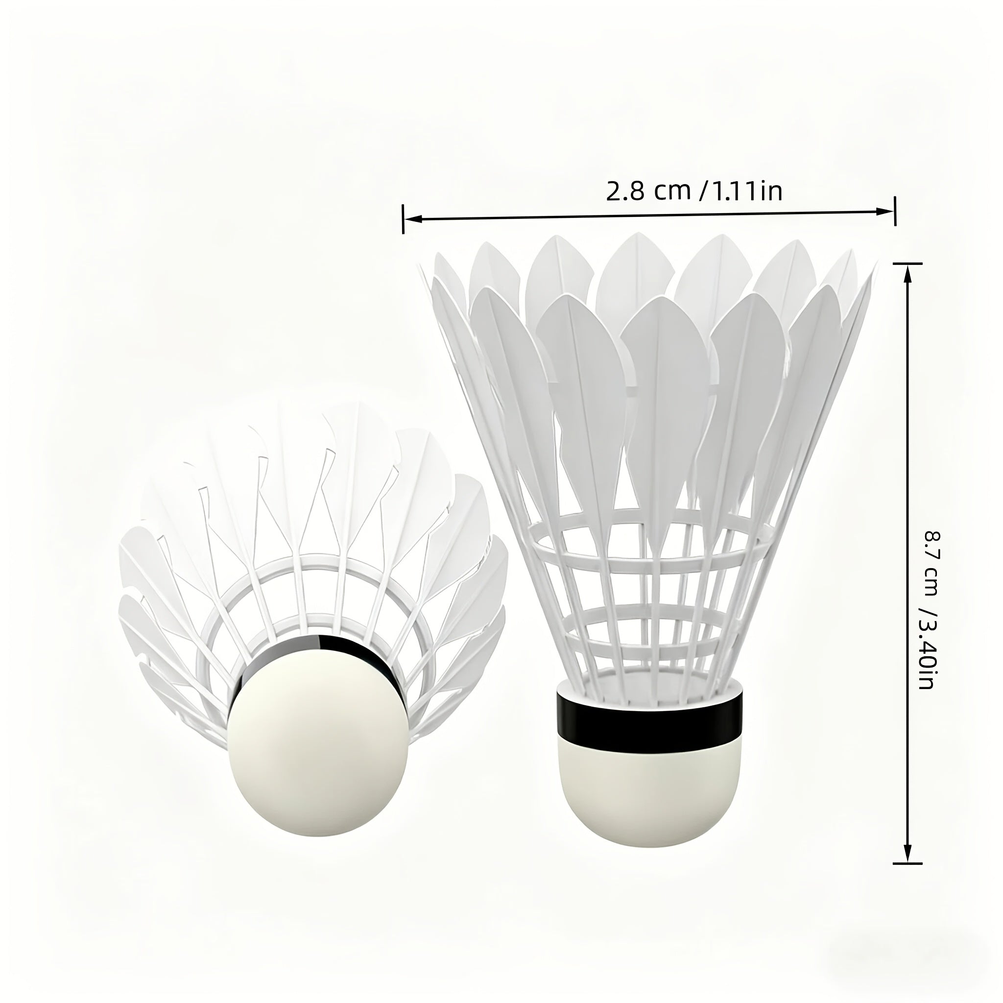8pcs Set New Style Durable Nylon Shuttlecock, Wind-Resistant and Stable Flight Training Ball, Suitable for Indoor and Outdoor Use, Not Easily Damaged