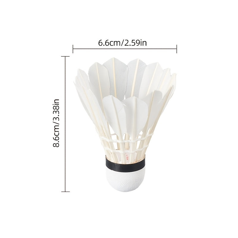 3-Pack, Huan Yu Brand Badminton, Stable Flight Performance, Classic And Durable, Entry-Level Training, Suitable for Family And School Entertainment