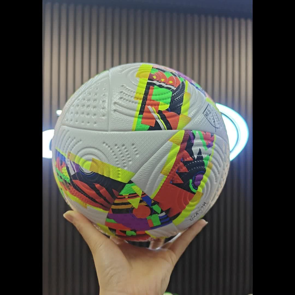 Size 5 PU Leather Soccer Ball, High Elasticity, Wear-Resistant, High Quality, Seamless Heat-Bonded, for Adult Match and Training Use, Includes Ball Needle and Net