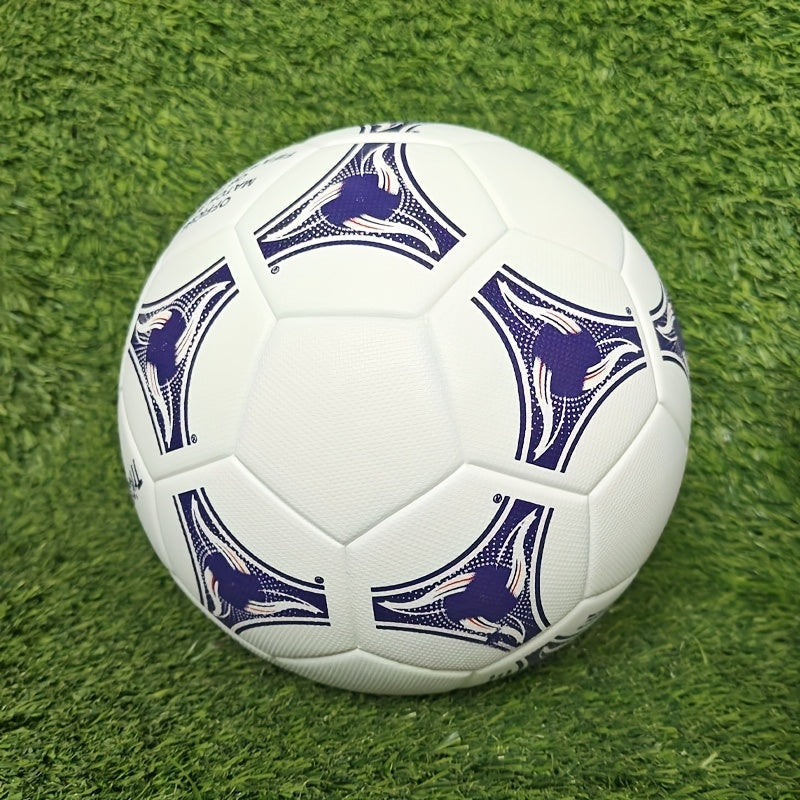 Classic No. 5 Football, Using Seamless Heat Bonding Technology, Thickened, Non-Slip and Wear-Resistant, High Elasticity- Suitable for Adult Training and Competition, Professional Football with Free Inflator Needle and Net