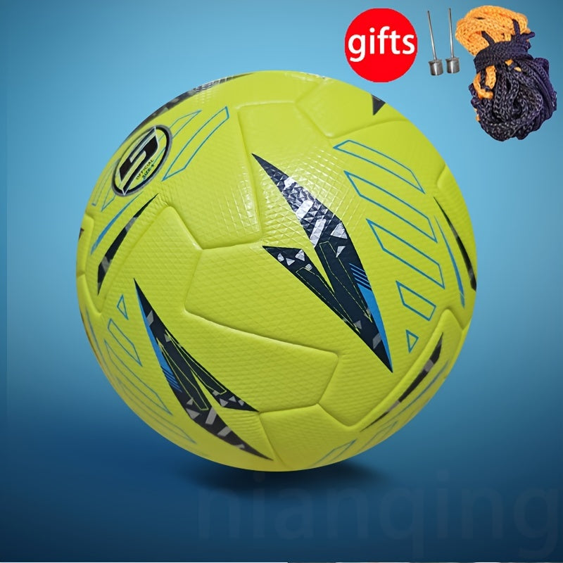 Standard No. 5 Soccer Balls, High-Quality Faux Leather, Seamless Heat Bonding, High Elasticity, Wear Resistance, Anti-Slip, Protective Football, Specially Designed for Adult And Youth Training And Competition