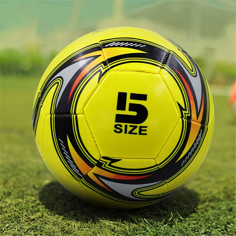 Soccer Ball, Size 5 for Adults, Size 4 for Elementary Students, Size 3 for Youngsters, Machine-Stitched PVC, Size 4 for Middle School Students, Training Use, Size 5 for High Elasticity and Wear Resistance