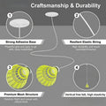 2pcs Reboundable Badminton Set, Suitable for Indoor Badminton Single-person Training Device, Comes with Self-adhesive Tape and Elastic Cord, a Badminton Tool for Improving Focus and Reaction Speed, Compact in Size, Can Be Installed in the Living