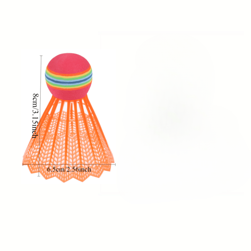 Four Shuttlecocks with Detachable Feather Shuttlecocks, Lightweight, Suitable for Indoor and Outdoor Sports; Easy to Track, Color-coded for Easy Identification by Players of Different Skill Levels; Suitable for Competition and Training Use