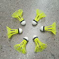 6pcs, Windproof And Wind-Resistant Badminton Shuttles, Nylon Material, Soft And Elastic, Wind-Resistant And Durable, Suitable for Outdoor Badminton Practice And Sports
