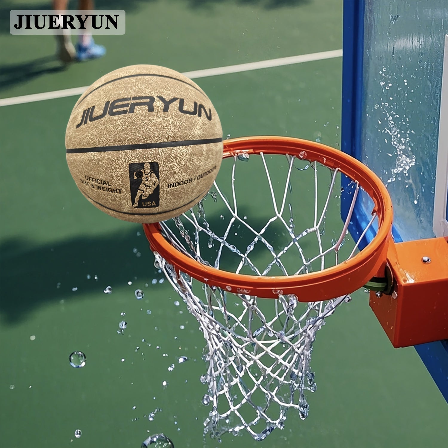 Genuine Cowhide Basketball No.7 - Brown, Durable & Long-Lasting for Indoor\u002FOutdoor Cement Courts. Professional-Grade Basketball for Adult Matches, Training, and High-Quality., Perfect for Thanksgiving