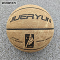 Genuine Cowhide Basketball No.7 - Brown, Durable & Long-Lasting for Indoor\u002FOutdoor Cement Courts. Professional-Grade Basketball for Adult Matches, Training, and High-Quality., Perfect for Thanksgiving