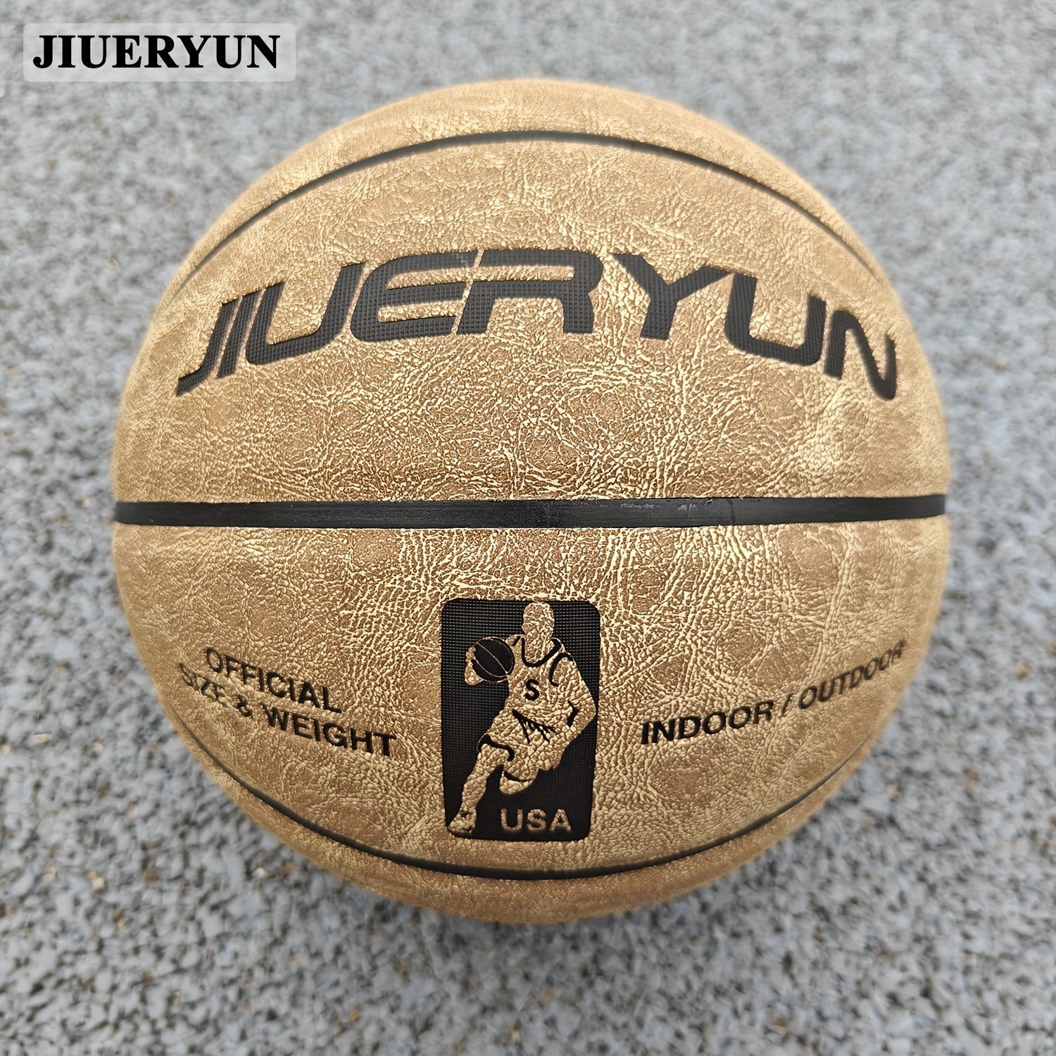 Genuine Cowhide Basketball No.7 - Brown, Durable & Long-Lasting for Indoor\u002FOutdoor Cement Courts. Professional-Grade Basketball for Adult Matches, Training, and High-Quality., Perfect for Thanksgiving