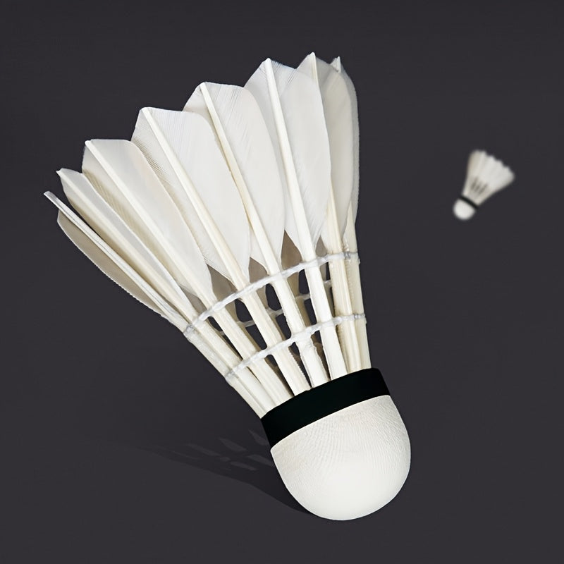 12pcs Thickening And Widening Stable Resistance to Playing Badminton, Stable And Uniform Speed Coarse Feather Badminton, Resistant to Playing And Not Broken Competition Learning And Training