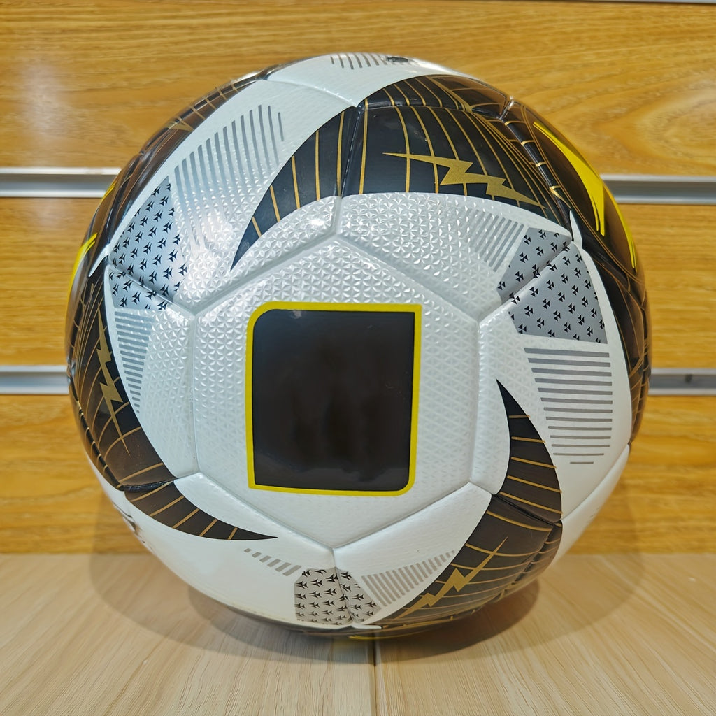 Adult Professional Competition Training Hot Bonding Soccer Balls Adopts High-Quality Materials, Thickened Faux Leather, Seamless Hot Bonding Process, High Elasticity, Wear Resistance, Waterproof And Protective, a No.5 Football