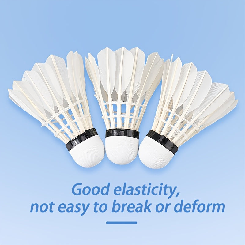 3-Pack, Huan Yu Brand Badminton, Stable Flight Performance, Classic And Durable, Entry-Level Training, Suitable for Family And School Entertainment