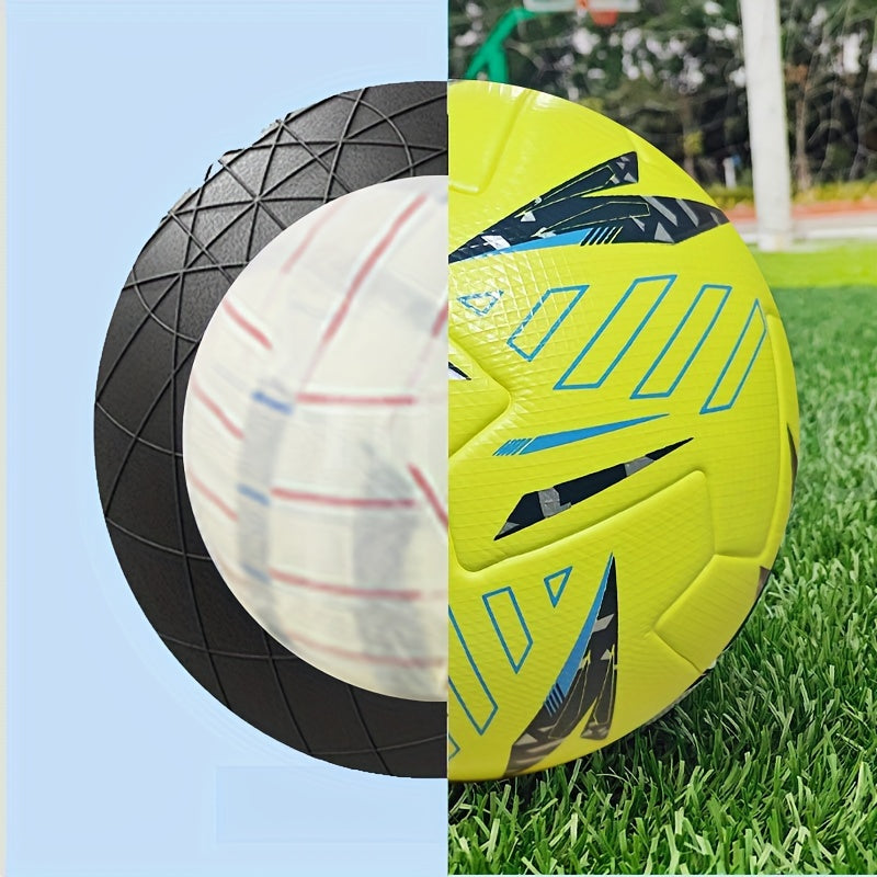 Standard No. 5 Soccer Balls, High-Quality Faux Leather, Seamless Heat Bonding, High Elasticity, Wear Resistance, Anti-Slip, Protective Football, Specially Designed for Adult And Youth Training And Competition