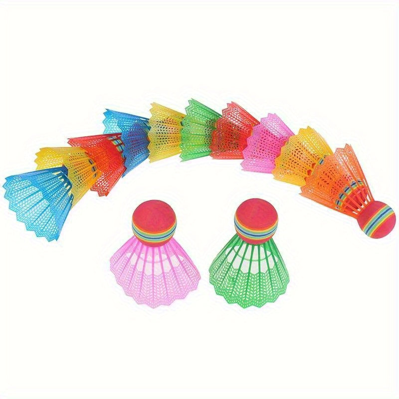 Four Shuttlecocks with Detachable Feather Shuttlecocks, Lightweight, Suitable for Indoor and Outdoor Sports; Easy to Track, Color-coded for Easy Identification by Players of Different Skill Levels; Suitable for Competition and Training Use