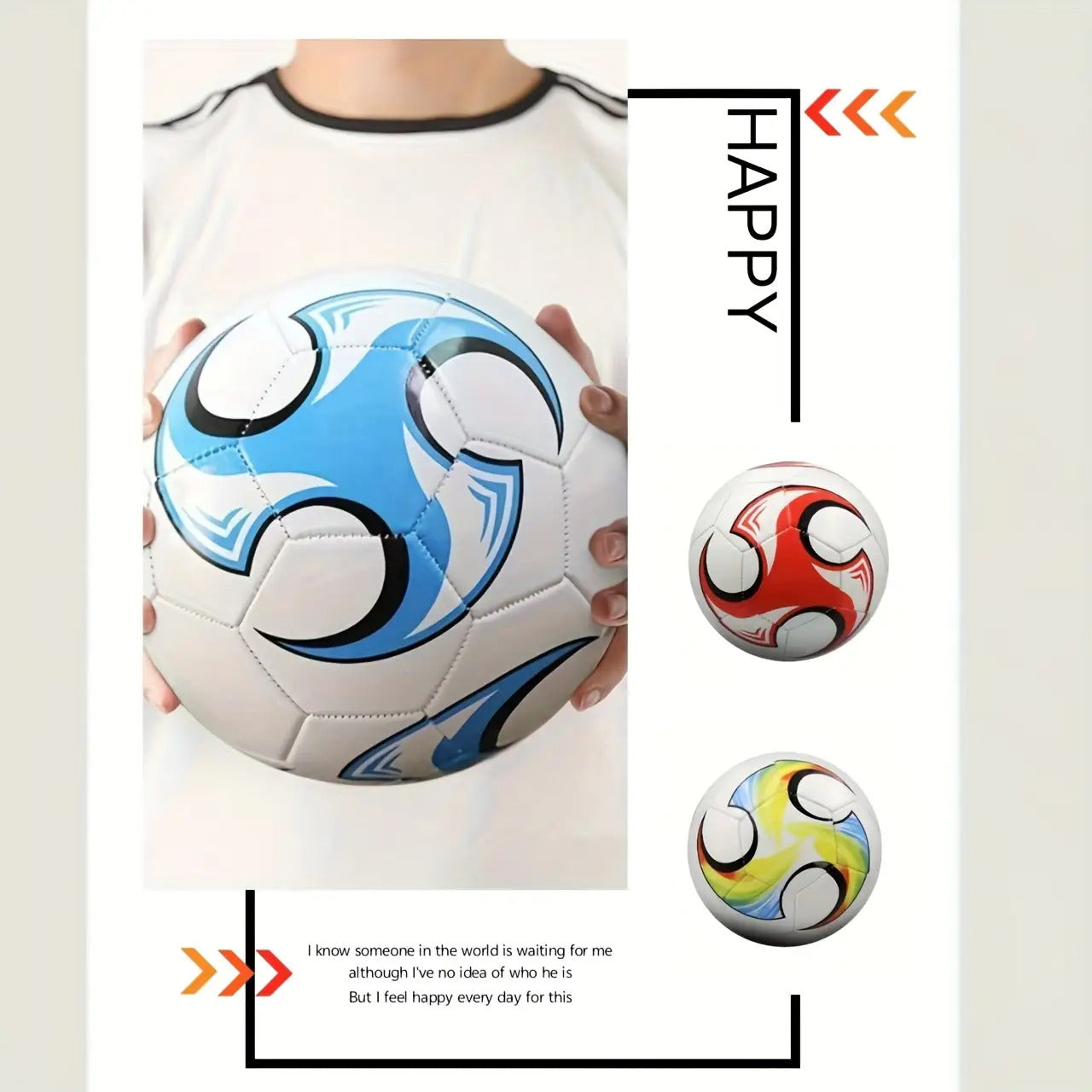 Size 5 Durable Adult Football - High Quality, Suitable for Training And Outdoor Play. Classic Colors, Machine-Sewn PVC Material, Ideal for Christmas, Valentine'S Day, April Fool'S Day, New Year Celebrations, And All Seasons