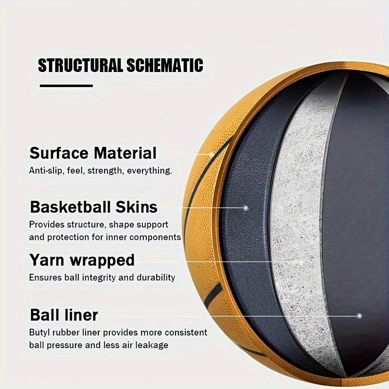 Pump Sold Separately, MOACTIV A Special White Basketball for Your Son, Or a Pump, Ideal Gift for Some Special Occasions Such As Birthdays, Anniversaries, Christmas, Engraved Basketball Encouragement Basket International Standard Size