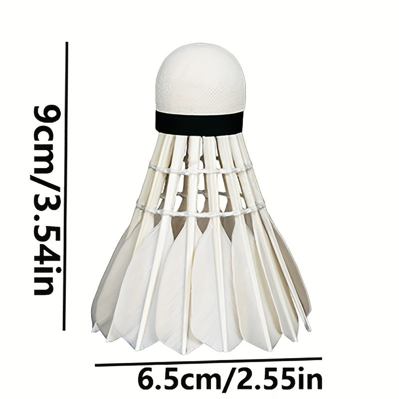 12pcs Thickening And Widening Stable Resistance to Playing Badminton, Stable And Uniform Speed Coarse Feather Badminton, Resistant to Playing And Not Broken Competition Learning And Training