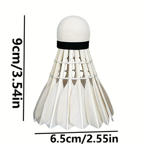12pcs Thickening And Widening Stable Resistance to Playing Badminton, Stable And Uniform Speed Coarse Feather Badminton, Resistant to Playing And Not Broken Competition Learning And Training