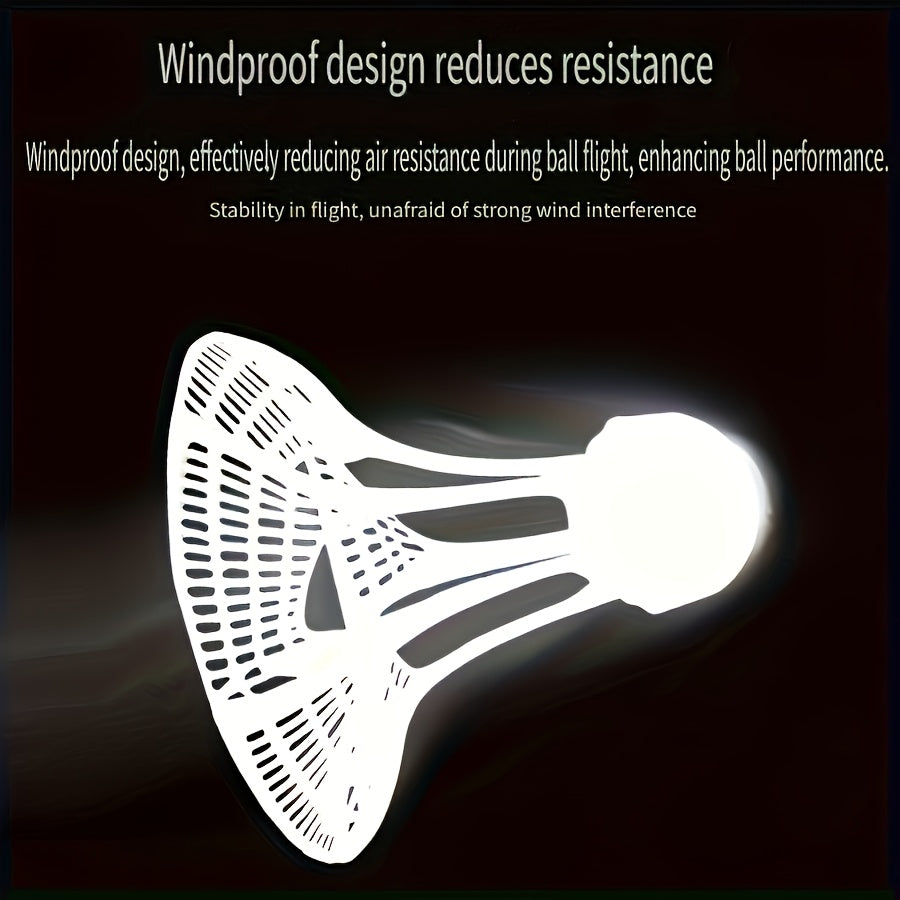 8pcs Wind-Resistant Badminton Shuttlecocks Made of Nylon Material, Designed to Withstand Wind And Impact, Suitable for Outdoor Badminton Practice And Sports